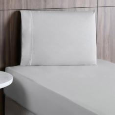 Jogo de Lençol Solteiro 2 Peças 100% Algodão Percal 250 Fios Ponto Pal