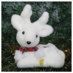 Kit 3 Bonecos De Natal Enfeite Natalino Rena Felpuda 20cm