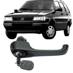 Maçaneta Externa Porta Dianteira Direita Fiat Elba 1986 a 1996 Fiorino 1985 a 2004 Premio Uno 1984 a 1995 com Chave