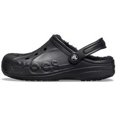 Sandália crocs baya lined clog black/black - 38