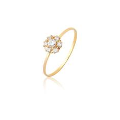 Anel Chuveiro Diamantes Naturais Ouro Puro 18k As506 - MAEHLER JOIAS, 