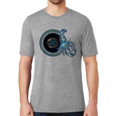 Camiseta Signo Câncer Astrologia - Foca na Moda, Cinza, GG