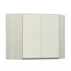 Armário Canto Diagonal Luciane 2 Portas Luci, Legno Crema/Kashmir