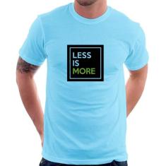 Camiseta Less is More - Foca na Moda, Azul bebê, P