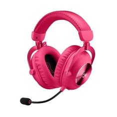Headset Gamer Logitech  G PRO X 2 LIGHTSPEED SEM FIO MAGENTA - 981-001