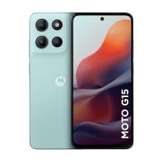 Celular Smartphone Motorola Moto G15 Dual Chip 128GB 4GB 4G Azul Claro