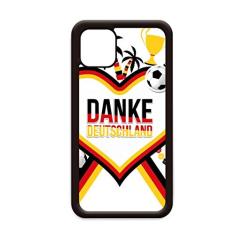 Capa com estampa da bandeira de futebol da Alemanha para iPhone 12 Pro Max para Apple Mini Mobile Case