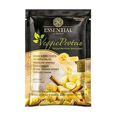 Veggie Protein Banana com Canela Sachê (33g) - Banana c/Canela - Essential Nutrition, Essential Nutrition