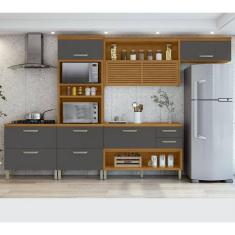 Cozinha 4 Peças Ripado Torre Quente Princesa 100 MDF Nesher