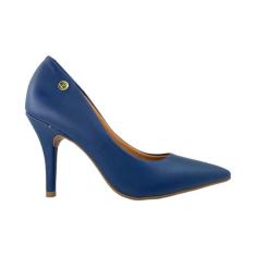 Sapato Feminino Salto Alto Bico Fino Vizzano 11841101, Marinho, 36