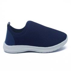 Tênis Infantil Calce Facil Leve Confortável Furinho Marinho - Beanna c