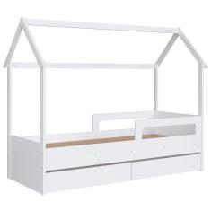 Cama Infantil Casinha Com 2 Gavetas Infix C06 Branco - Mpozenato