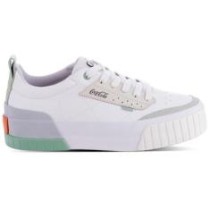Tênis Coca Cola Rio Coast Branco Feminino-Feminino