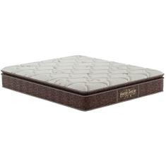 Colchão King Ortopédico Wood Guarda Costa Extra Firme Pillow Top Americano 193x203x30cm Brown Probel