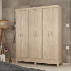 Guarda Roupa Casal 6 Portas Falco Yescasa Avena