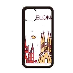 Capa Barcelona Espanha com padrão de marco plano para iPhone 11 Pro Max para Apple Mobile Case Shell