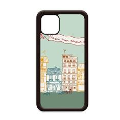 Capa Paris Airship França Mark Line Desenho para iPhone 11 Pro Max para Apple Mobile Case Shell