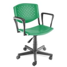 Cadeira Giratória Com Braços Linha Polipropileno Atenas - Design Offic