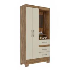 Guarda Roupa 2 Portas 3 Gavetas Penteadeira com espelho Orion