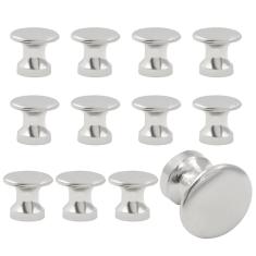 Hitefu 12 peças de mini puxadores de gaveta de armário, puxadores pequenos de gaveta de cômoda de 1/2 polegada de diâmetro, mini puxadores de metal para caixa de joias, caixa de presente, mini