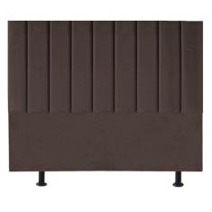 Cabeceira Estofada Cama Casal Queen Size160 Cm Maisa Linho marrom