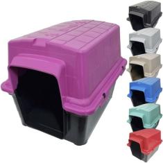 Casa Casinha para Cachorro Cães Gatos Plástico Raças Porte Pequeno 2 e