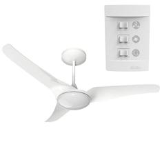 VENTILADOR DE TETO ALISEU SLIM BRANCO COM CONTROLE DE PAREDE 127V