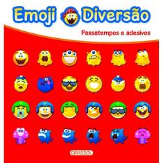 Livro - Emoji Diversão Vermelho - Passatempos e Adesivos