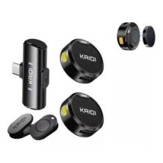 KMF4-C Microfone Kaidi para Vlogs e Transmissões