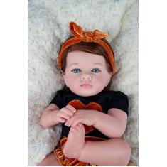 BONECA BEBE REBORN BABY CORPO TECIDO MACIO COM ACESSÓRIOS