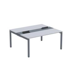 Mesa Plataforma Dupla com Pé de Aço para Coworking 160X140/2P PDC16/14/2P Cinza/Grafito