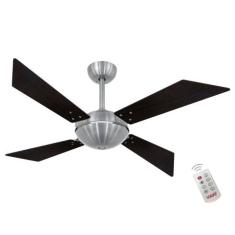 Ventilador Tecno Off Tabaco 127V e Controle Remoto - Mais de Casa