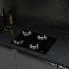 Cooktop 4 Bocas Acendimento Automático Bi Preto - Clarice Eletrodomést