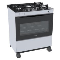 Fogao a Gas 5 Bocas Venax Gaudi Vitreo Branco