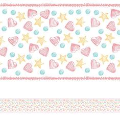 Faixa Adesiva Infantil Coração 3mx15cm