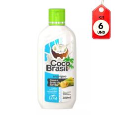 Kit C/06 Gota Dourada Shampoo Coco E Broto De Bambu 300ml