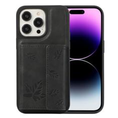 POYUFRG Capa magnética para iPhone 15 Pro Max/15 Pro/15 Plus/15, 2 em 1, carteira destacável com suporte para cartão, capa de couro com função de suporte, preta, 15ProMax