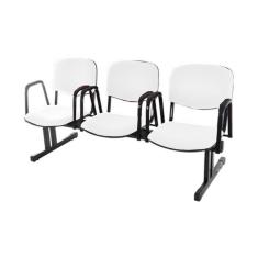 Cadeira Em Longarina Para Auditórios Linha Hotel Branco