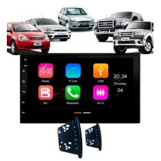 Central Multimídia 7 Polegadas MP5/BT Carplay Android + Moldura Preta 