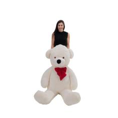 Urso De Pelúcia Gigante Teddy 1,70m - 307 - Luck Baby , Baunilha com l