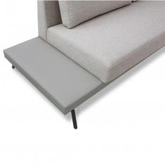 Sofá 3 Lugares Game Neo Bege/cinza Claro/courissimo Gelo