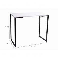 Escrivaninha Mt200 Slim Espresso Móveis Preto