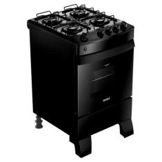 Fogão Consul CFO4ZAEUNA 4 Bocas Automático Mesa Esmaltada, Preto, Bvol