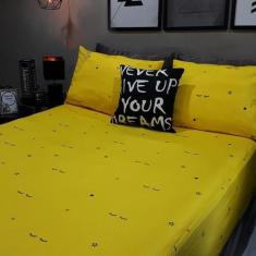 Lençol Com Elástico Solteiro 4 Un Sonhos Decor Com Almofada - Casa Da 