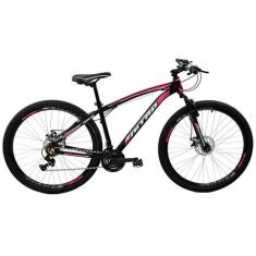 Bicicleta Aro 29 MTB Alumínio Quadro 17" Câmbio Shimano 21 velocidades