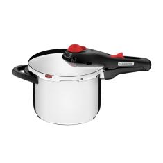 Panela de Pressão Solar Aço Inox com Fundo Triplo 6L 22cm 5 Dispositivos de Segurança Tramontina