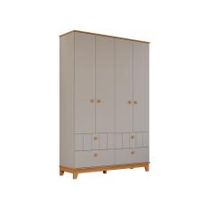 Guarda Roupa Retro Biscoito Permobili 04 portas MDF