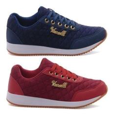Tênis Feminino Academia Leve Bonito Confortável  2 Pares - Vanelli, 35