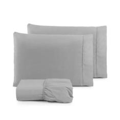 Jogo Lençol Casal Padrão Cama Box 3 Peças Percal 200 Fios Promoção - R