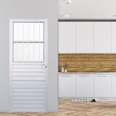 Porta De Alumínio Social 210x86cm Fortline Branco